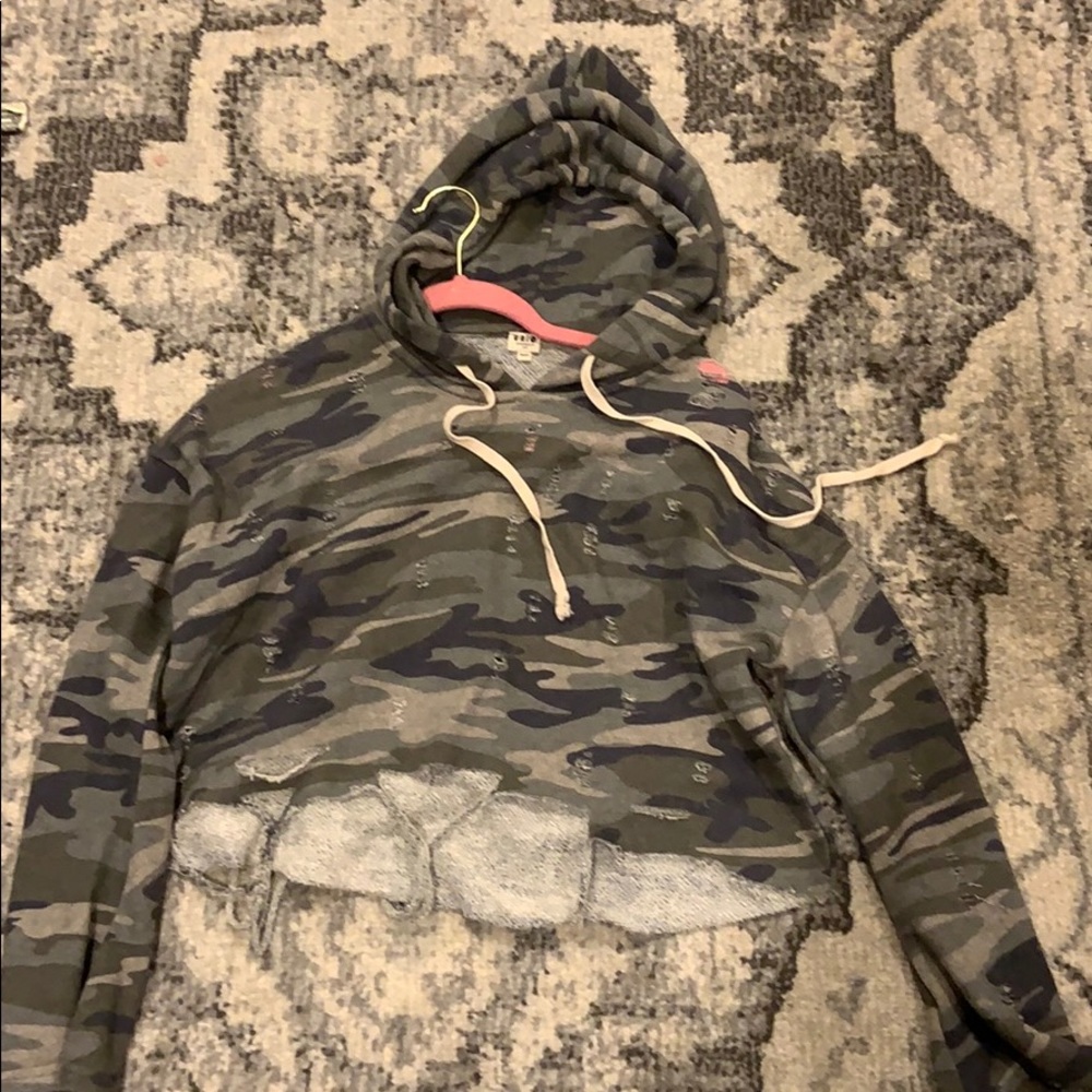 Distressed hoodie